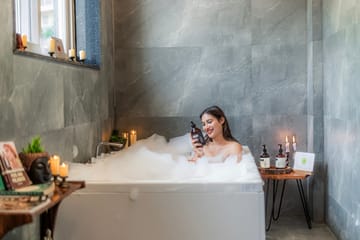 Bask and Blessings Mist | Pet-Friendly Suite With Private Scenic Balcony, Shared Jacuzzi, Spa, Garden & Gazebo - Image 5