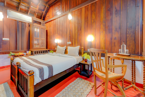 Palm Dale Premium Room | Heritage Riverside Escape with Garden & Restaurant