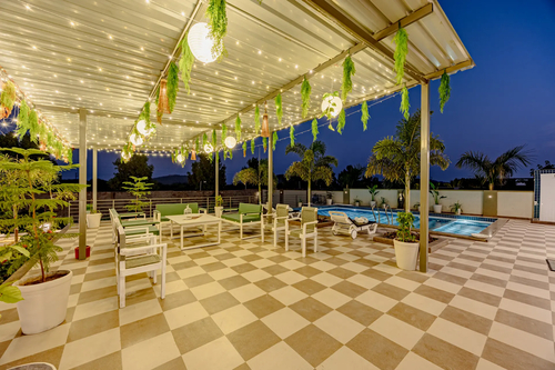 Heaven in Hills Mountara | 3-BHK | Pvt Pool | Garden | Lounge | Gazebos | Jacuzzi