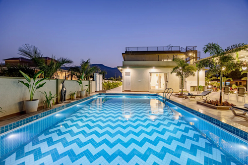 Heaven in Hills Mountara | 3-BHK | Pvt Pool | Garden | Lounge | Gazebos | Jacuzzi