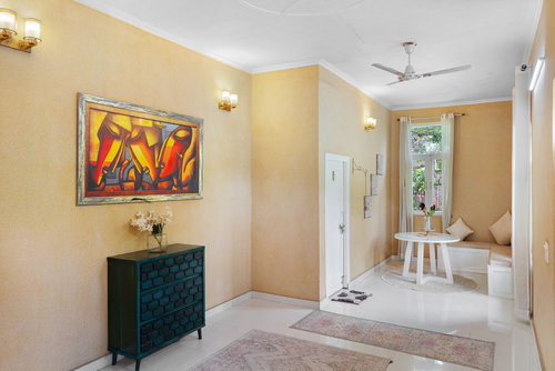 Raha Farms | 2-BHK Pet-friendly Retreat with a Garden, Shared pool, Restaurant, Library, & Game zone