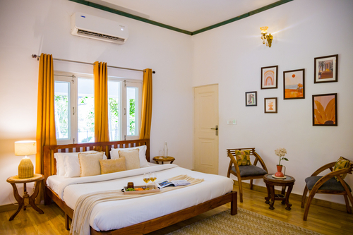 Raha Farms | 4-BHK Pet-friendly Villa with Private Pool, Restaurant, Shared Pool, Game Zone, & Gym on 5.5-Acre Land