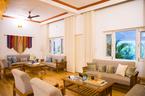 Raha Farms | 4-BHK Pet-friendly Villa with Private Pool, Restaurant, Shared Pool, Game Zone, & Gym on 5.5-Acre Land