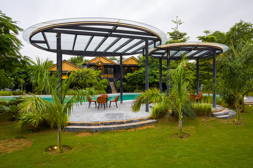 Raha Farms | 1 Cottage With Common Pool, Restaurant, Game Zone, Gym & Conference Area
