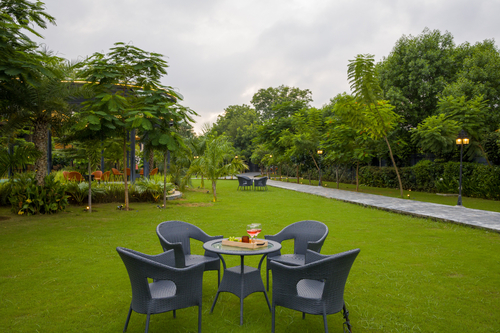 Raha Farms | 1 Cottage With Common Pool, Restaurant, Game Zone, Gym & Conference Area
