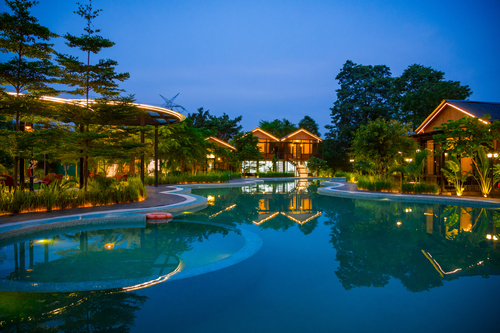 Raha Farms | 1 Cottage With Common Pool, Restaurant, Game Zone, Gym & Conference Area