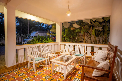 Villa Aarna | Tropical 3-BHK Villa Near Ozran Beach With Private Pool & Lounge Area