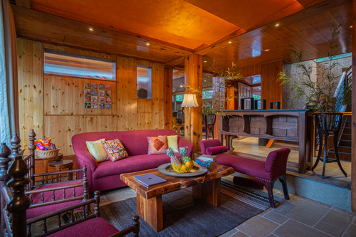 Blushing Pines Retreat | Stunning 3-BHK Hillside Villa with Attic, Indoor Pool & Outdoor lounge 