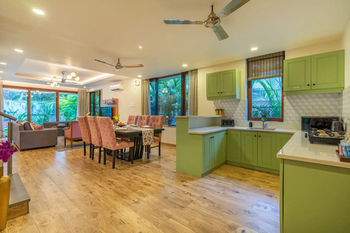 Villa Judiline | Elegant Pet-friendly 3-BHK Villa With Pvt Pool, Indoor Bar & Outdoor Sitting