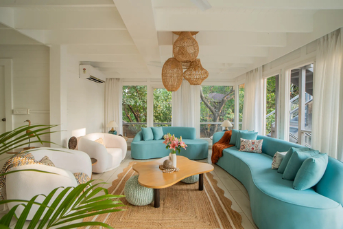 House of Neptune | 3-BHK Retreat with Gazebo & Bar | 10 mtrs from Ashwem Beach