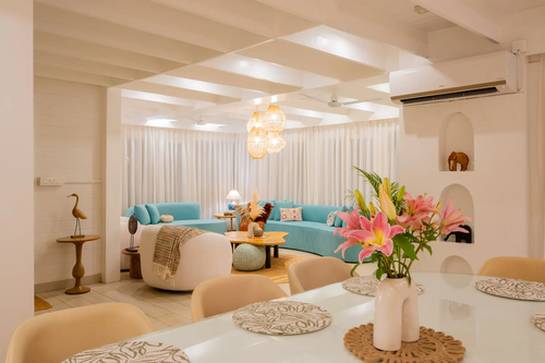 House of Neptune | 3-BHK Retreat with Gazebo & Bar | 10 mtrs from Ashwem Beach