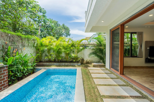 Villa Judiline | Elegant Pet-friendly 3-BHK Villa With Pvt Pool, Indoor Bar & Outdoor Sitting
