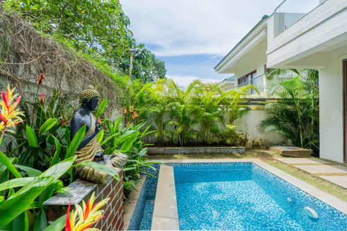 Villa Judiline | Elegant Pet-friendly 3-BHK Villa With Pvt Pool, Indoor Bar & Outdoor Sitting