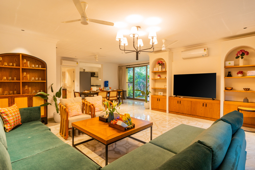 Kensho Marigold | Serene 3-BHK Villa With Common Pool & Lift; Near Popular Beaches