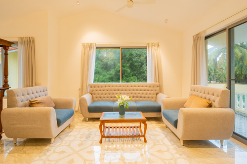 Kensho Daisy | Serene 5-BHK Villa With Private Pool, Common Pool, & Lift; Near Popular Beaches