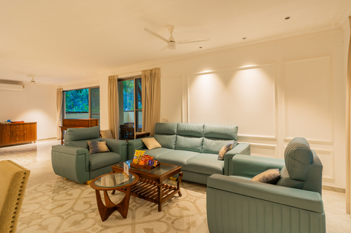 Kensho Daisy | Serene 5-BHK Villa With Private Pool, Common Pool, & Lift; Near Popular Beaches