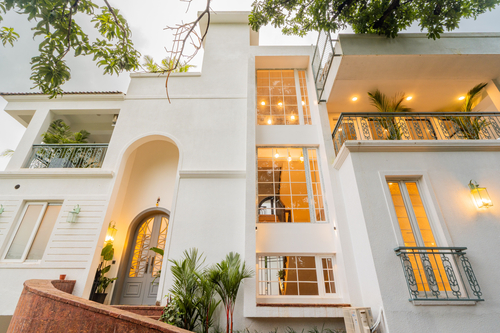 Purple Coral | Luxe 5-BHK Villa With Two Private Pools & Lift Near Chapora Fort