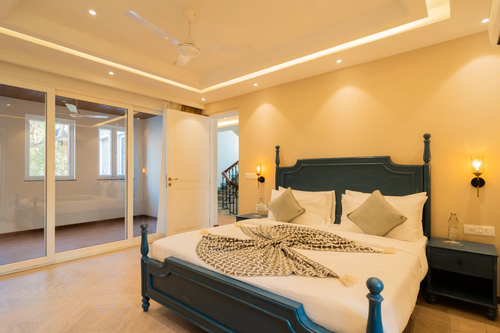 Solace Teal | Charming Pet-friendly 5-BHK Getaway With Private Pool | Grand Dining & 2 living spaces