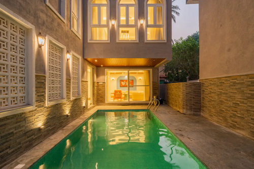Solace Teal | Charming Pet-friendly 5-BHK Getaway With Private Pool | Grand Dining & 2 living spaces