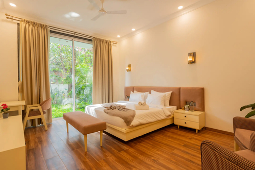 Laguna Aurelia | Luxe 4-BHK Villa Near Popular Beaches With Pvt Pool & Garden 