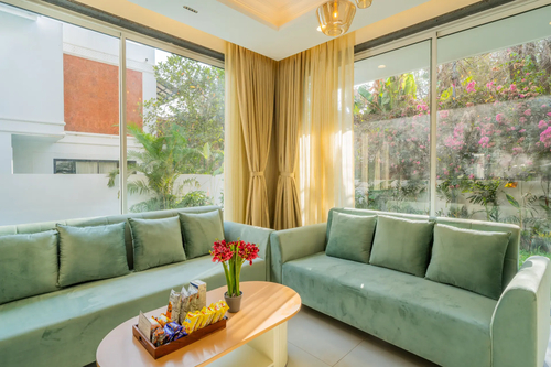Laguna Aurelia | Luxe 4-BHK Villa Near Popular Beaches With Pvt Pool & Garden 