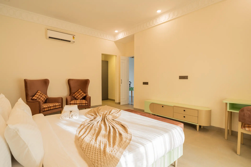 Laguna Aurelia | Luxe 4-BHK Villa Near Popular Beaches With Pvt Pool & Garden 