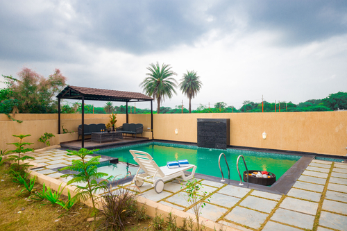 The Bliss Nestlewood | 2-BHK Villa With Private Pool, Lush Garden & Poolside Gazebo