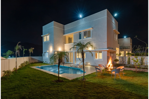 Shourya Eden | 3-BHK | Pvt Pool & Garden | Scenic Views