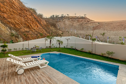 Shourya Eden | 3-BHK | Pvt Pool & Garden | Scenic Views