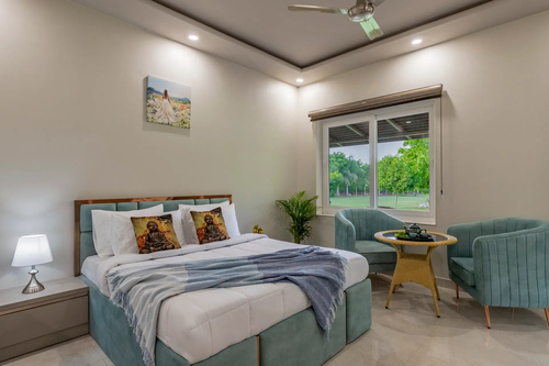 Enchantia | Pet-friendly 6-BHK Retreat With Private Pool, Garden & Party Hall