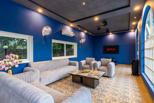 Enchantia | Pet-friendly 6-BHK Retreat With Private Pool, Garden & Party Hall