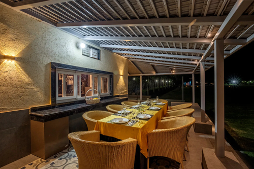 Enchantia | Pet-friendly 6-BHK Retreat With Private Pool, Garden & Party Hall