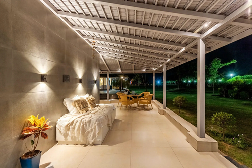Enchantia | Pet-friendly 6-BHK Retreat With Private Pool, Garden & Party Hall