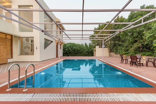 Raga | 2-BHK | Pvt Pool | Garden | Gazebo | Entertainment Lounge | Kids Play Area
