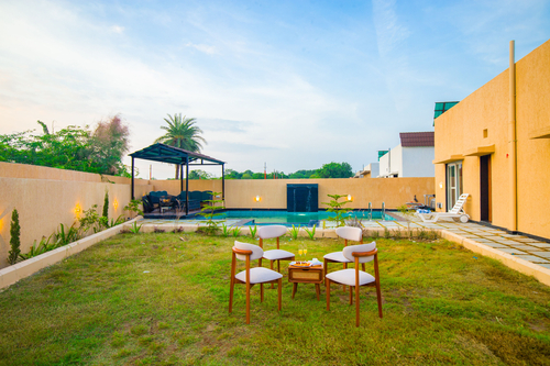 The Bliss Nestlewood | 2-BHK Villa With Private Pool, Lush Garden & Poolside Gazebo