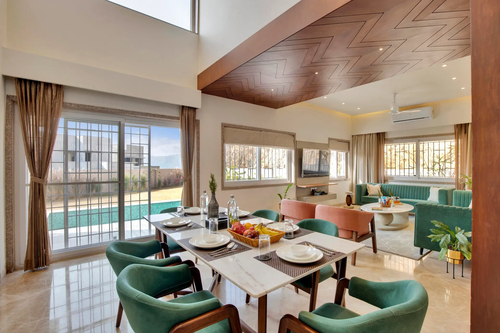 Shourya Bliss | 3-BHK | Pvt Pool & Garden | Scenic Views