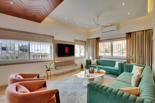 Shourya Bliss | 3-BHK | Pvt Pool & Garden | Scenic Views