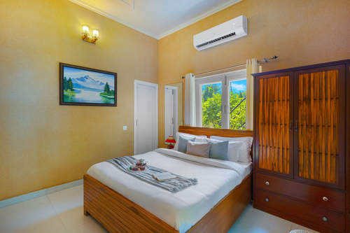 Raha Farms | 2-BHK Pet-friendly Retreat with a Garden, Shared pool, Restaurant, Library, & Game zone