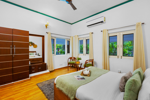 Raha Farms | 4-BHK Pet-friendly Villa with Private Pool, Restaurant, Shared Pool, Game Zone, & Gym on 5.5-Acre Land