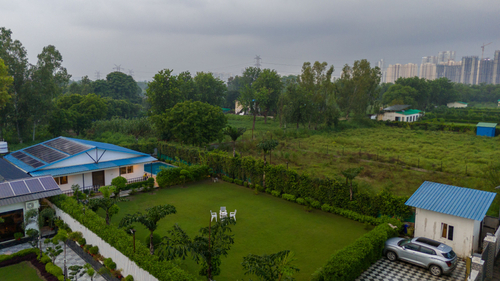 Krishna Manor | 3-BHK Farmhouse With Private Pool & Lush Garden | Near Noida Expressway