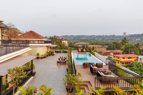 Kamerios Verano | 1-BHK | Common Rooftop Pool | Lift  – 1 bedroom villa in North Goa, Goa