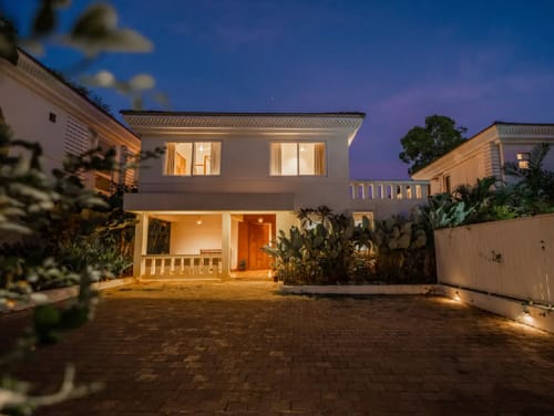 Villa Aarna | Tropical 3-BHK Villa Near Ozran Beach With Private Pool & Lounge Area