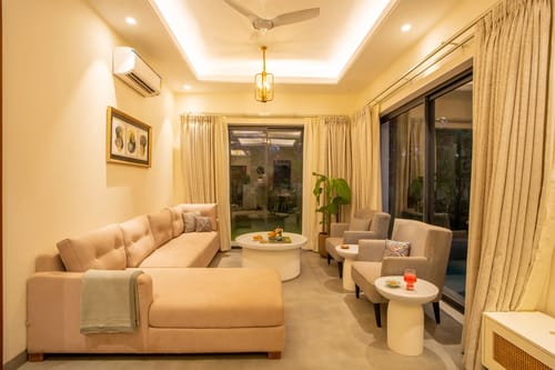 Laguna Echo | Serene Pet-friendly 3-BHK Retreat With Private Pool & Garden Near Anjuna Beach
