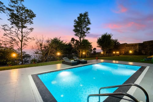 Nivriti W/ Heated Outdoor Pool – 4 bedroom villa in Kasauli, Himachal Pradesh