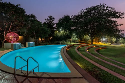 Celebration Venue at Nivaant Farms and Cottages – 17 bedroom villa in Karjat, Maharashtra