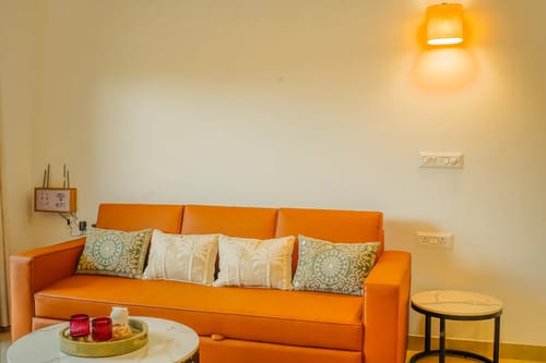 Veera Marina | Elegant 1-BHK Apt With Common Pools, Gym & Lift  – 1 bedroom villa in North Goa, Goa