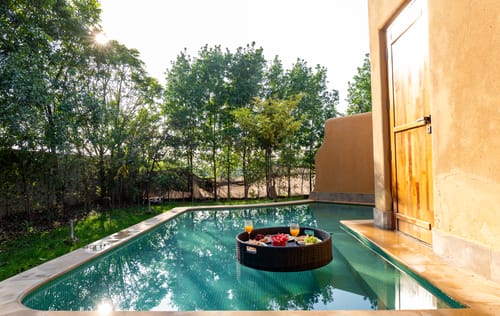 Aanandam Villas and Resort | Pet-friendly Cottage With Private Plunge Pool, Patio, Shared Pool Restro & Garden – 1 bedroom villa in Delhi Ncr, Delhi