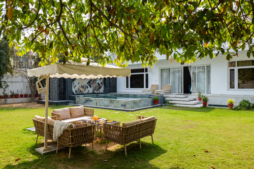 Kuber Vatika | 6-BHK Pet-friendly Villa with Private Pool and Garden Sit Out Area – 6 bedroom villa in Jaipur, Rajasthan