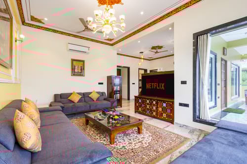 Lakemount | 2-BHK Getaway with Private Pool, Open-Air Gazebo & Terrace At Fatehsagar Lake