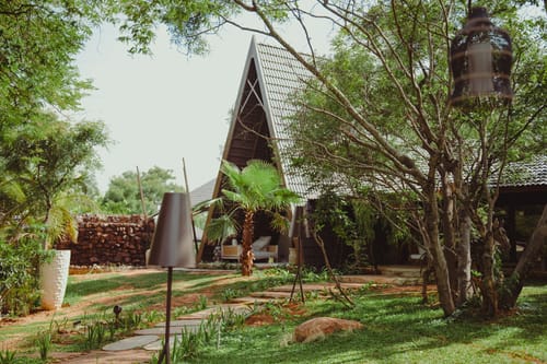 Bali Bay Cemara | 2-BHK Villa Set on 2 Acres with Shared Pool, Jacuzzi, Firepits & Bar Lounge – 2 bedroom villa in Bengaluru, Karnataka